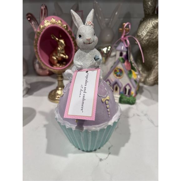 Tik Tok Viral Cupcakes and Cashmere Easter Bunny Cupcake Decor - Picture 4 of 6